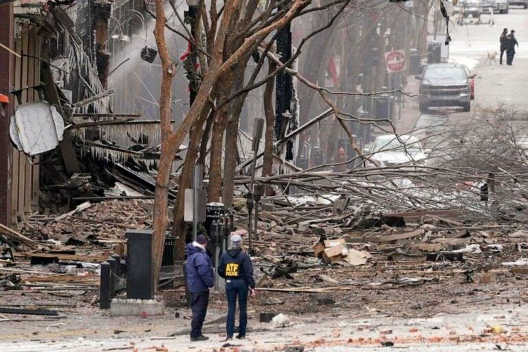 Recreational vehicle exploded in downtown Nashville, Tennessee, on Christmas morning!